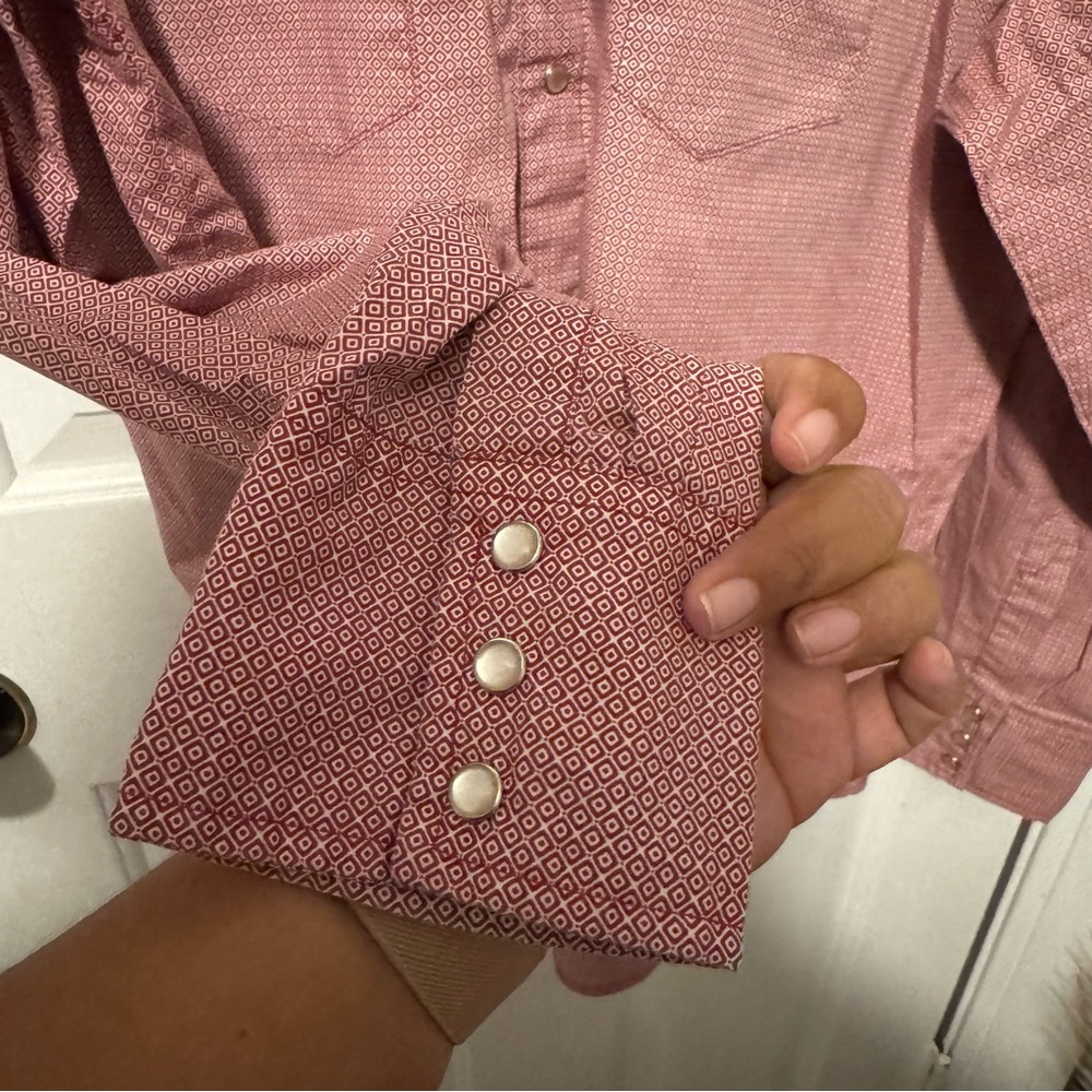 Wrangler Red Patterned Shirt - image 5